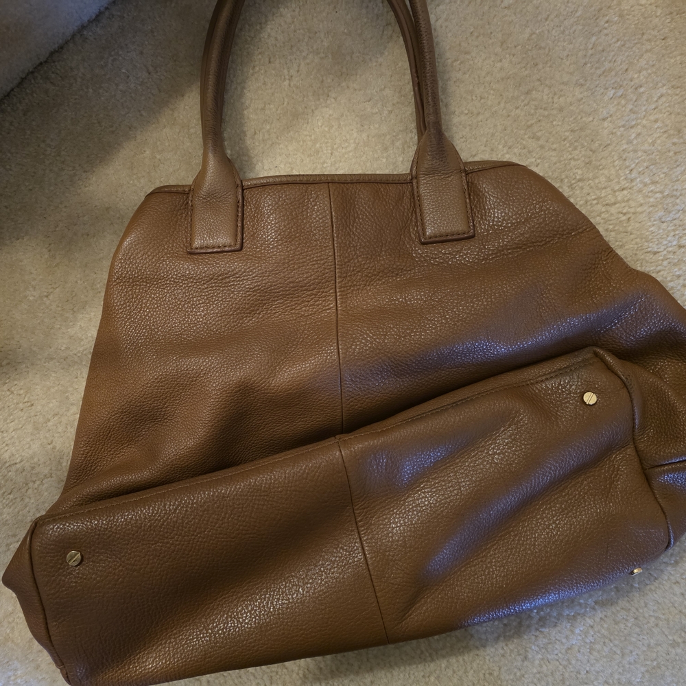 Tory Burch Tan Leather Tote - Picture 2 of 5